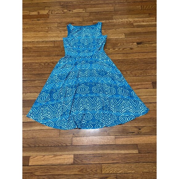 Evan Picone Dresses & Skirts - Evan Picone Womens Dress Size 6 Turquoise Blue Fit Flare Stretch Summer Party